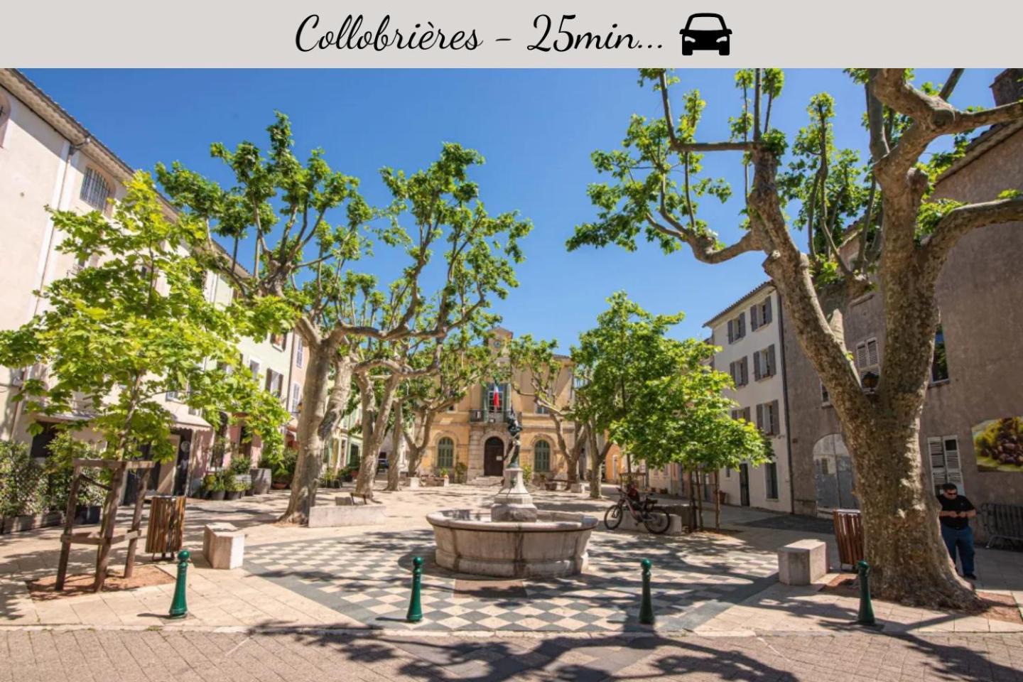 Netflix - Lit Queen Size - Terrasse Plein Sud - Climatisation - 2'Centre-Ville - 6'Mer - Parking Prive - 56M2 - L'Olivine - Offre Speciale La Londe-les-Maures Exterior foto